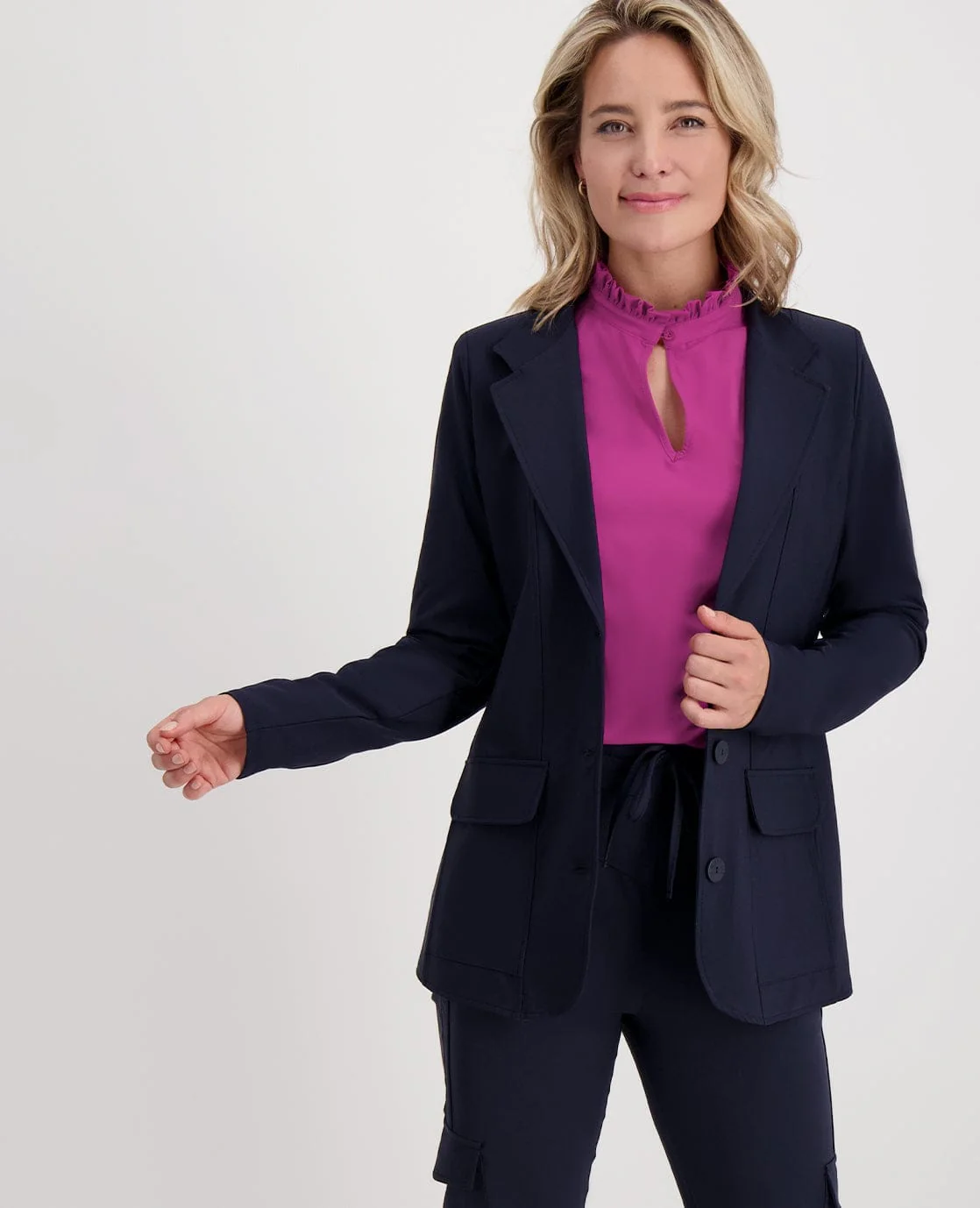 Blazer Charmante Travel | Donkerblauw - Image 3