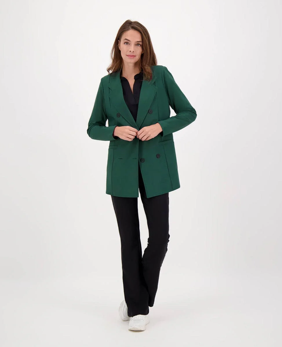 Blazer Double-Breasted Travel | Bottle Green - Image 10