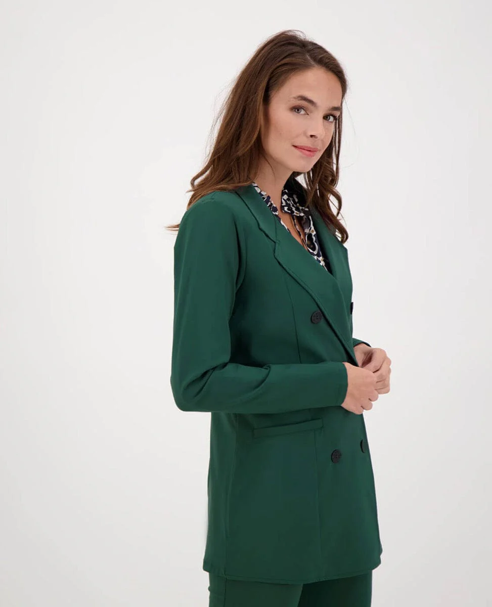 Blazer Double-Breasted Travel | Bottle Green - Image 3