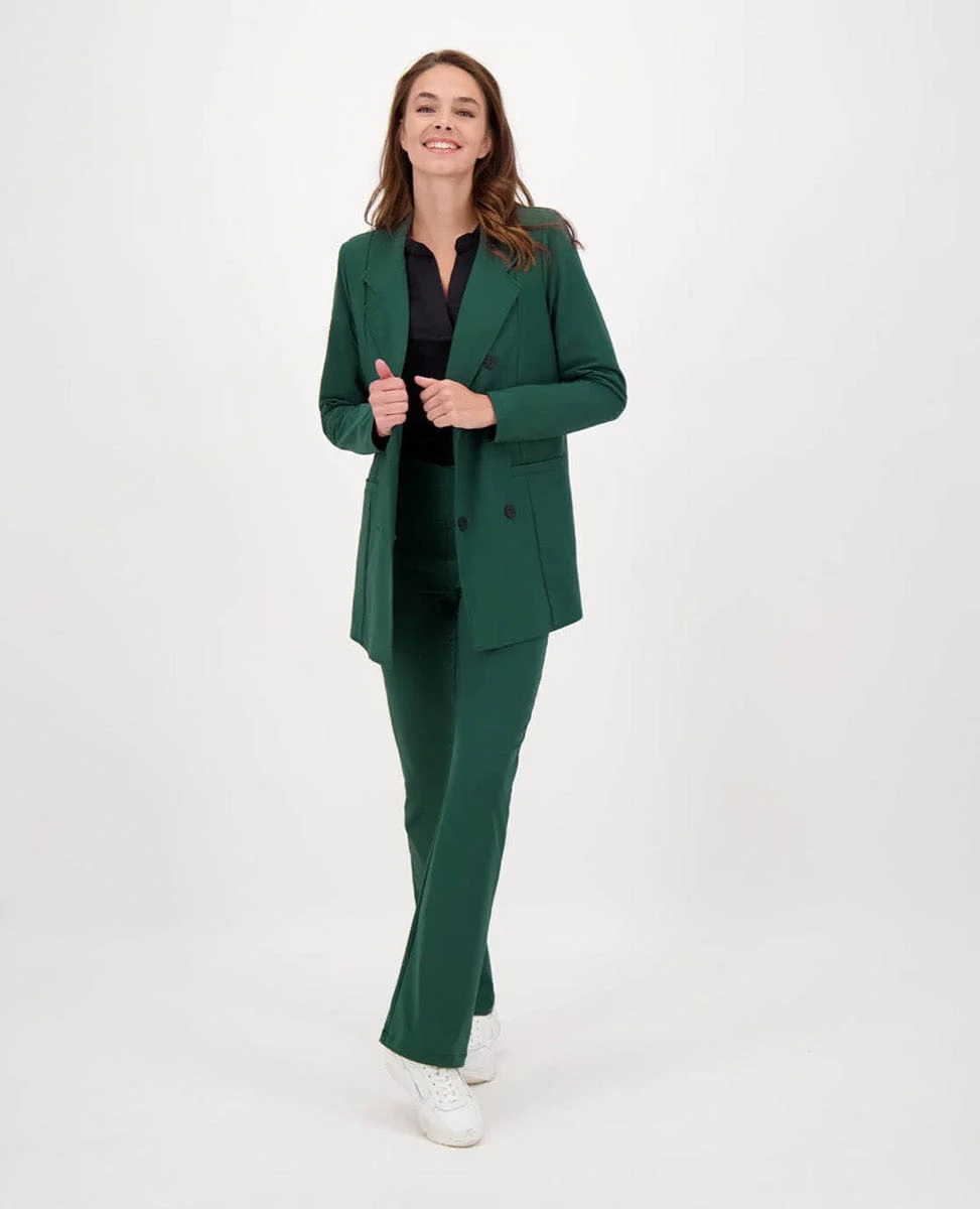 Blazer Double-Breasted Travel | Bottle Green - Image 6