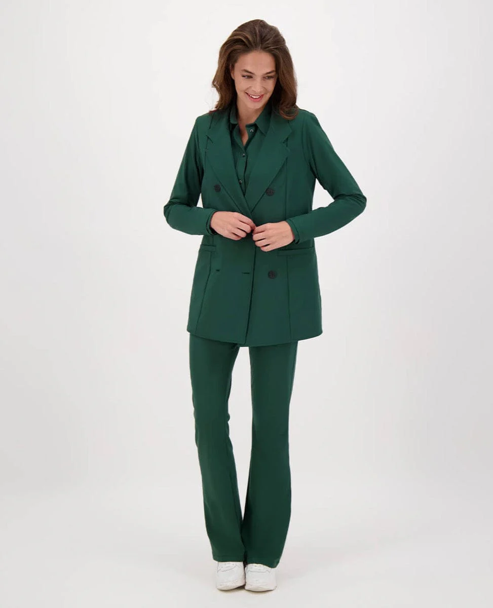 Blazer Double-Breasted Travel | Bottle Green - Image 8
