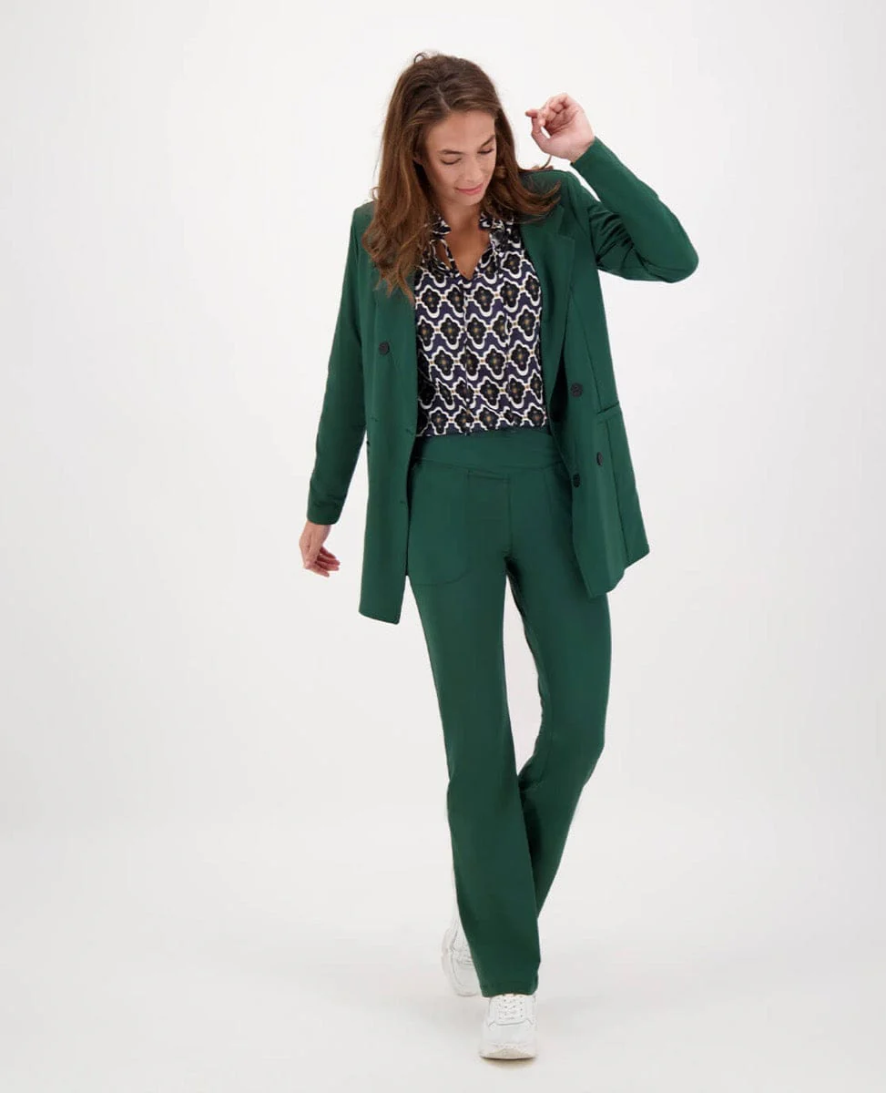 Blazer Double-Breasted Travel | Bottle Green - Image 9