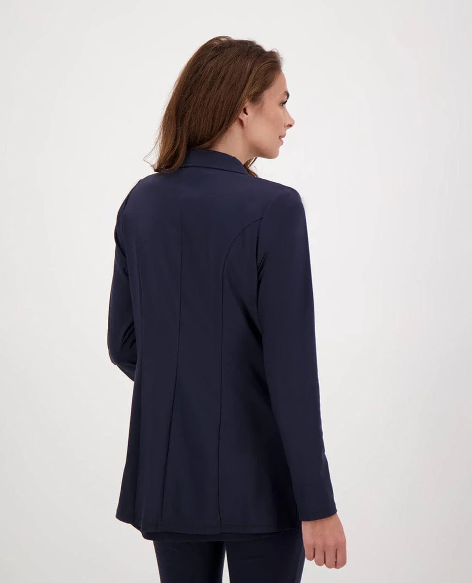 Blazer Double-Breasted Travel | Donkerblauw - Image 4