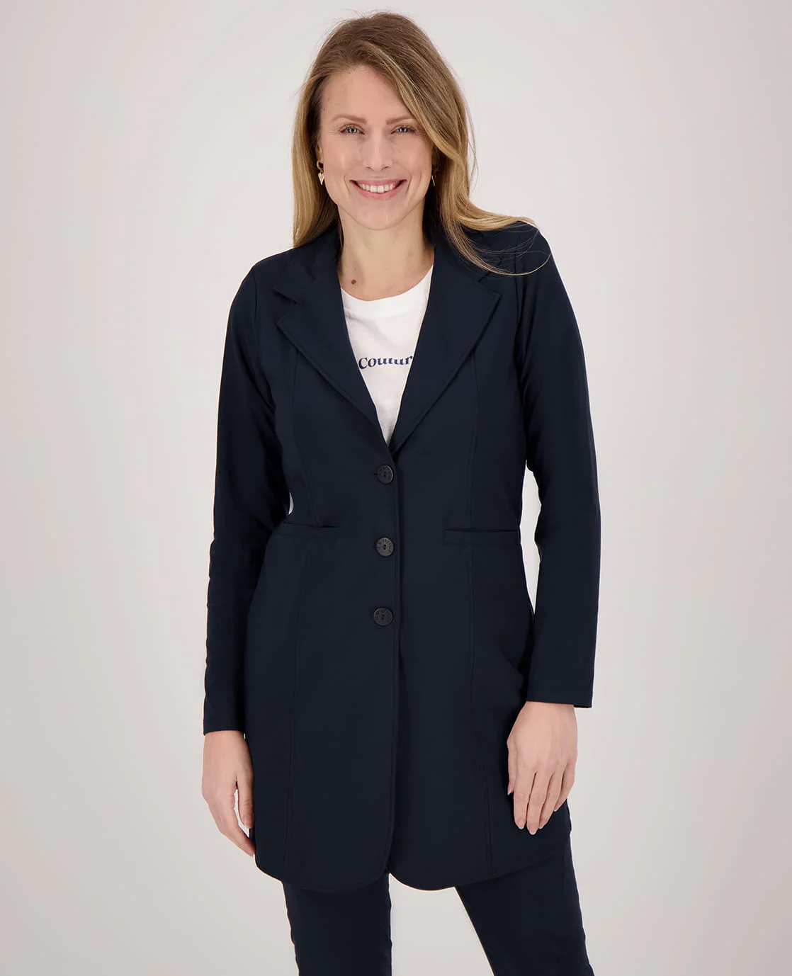 Blazer Longue Travel | Donkerblauw - Image 6