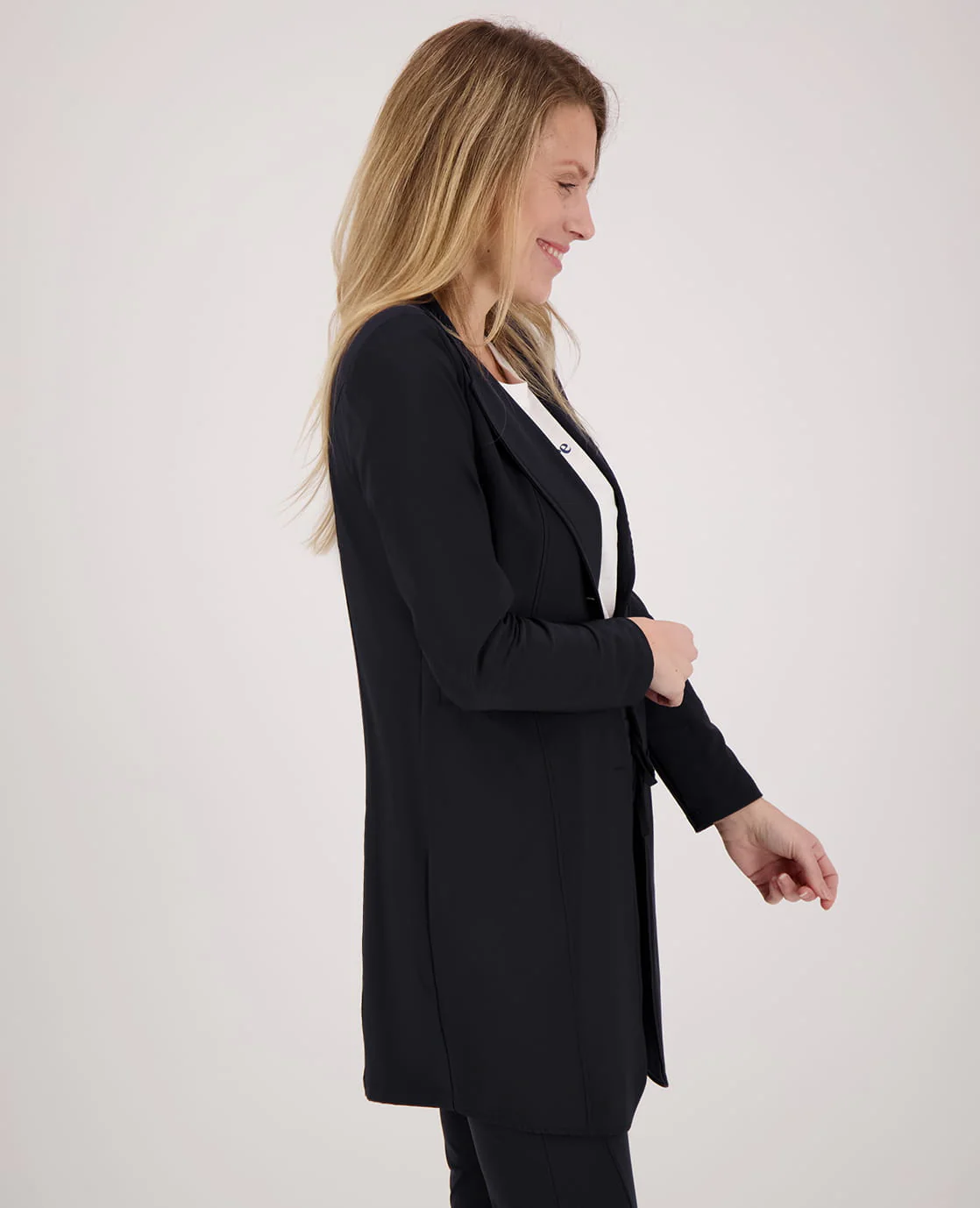 Blazer Longue Travel | Zwart - Image 4