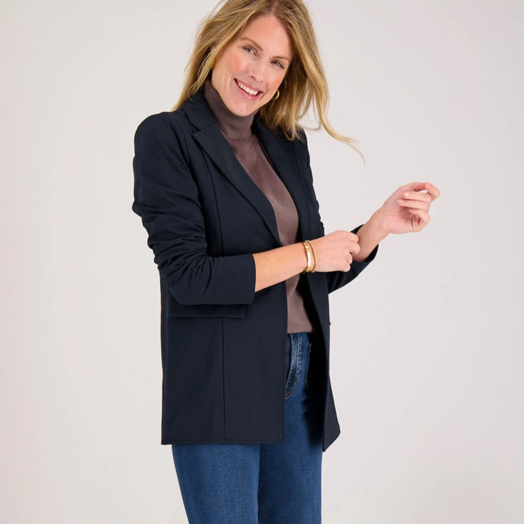 Blazer Straight Travel Brushed | Donkerblauw - Image 10
