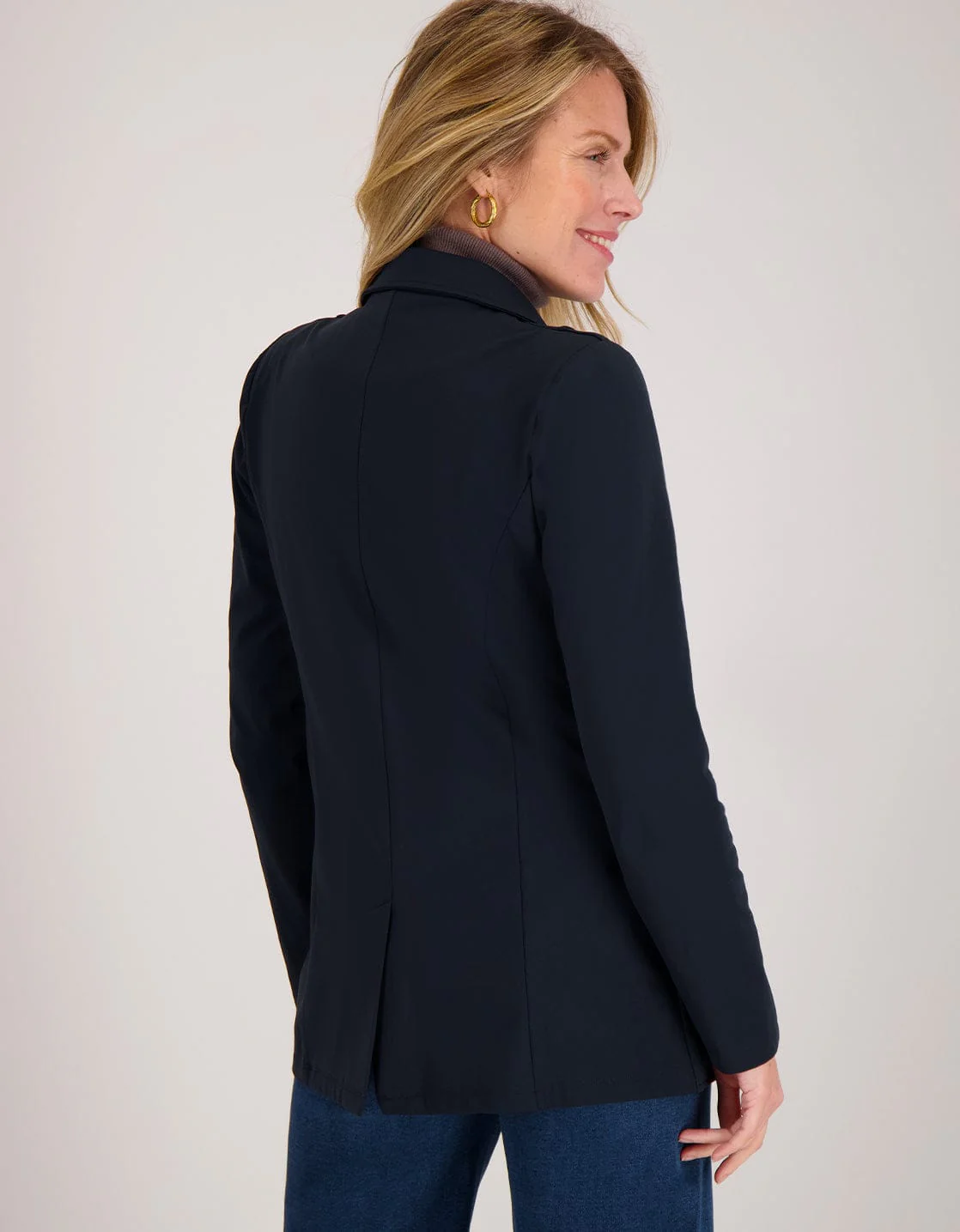 Blazer Straight Travel Brushed | Donkerblauw - Image 6