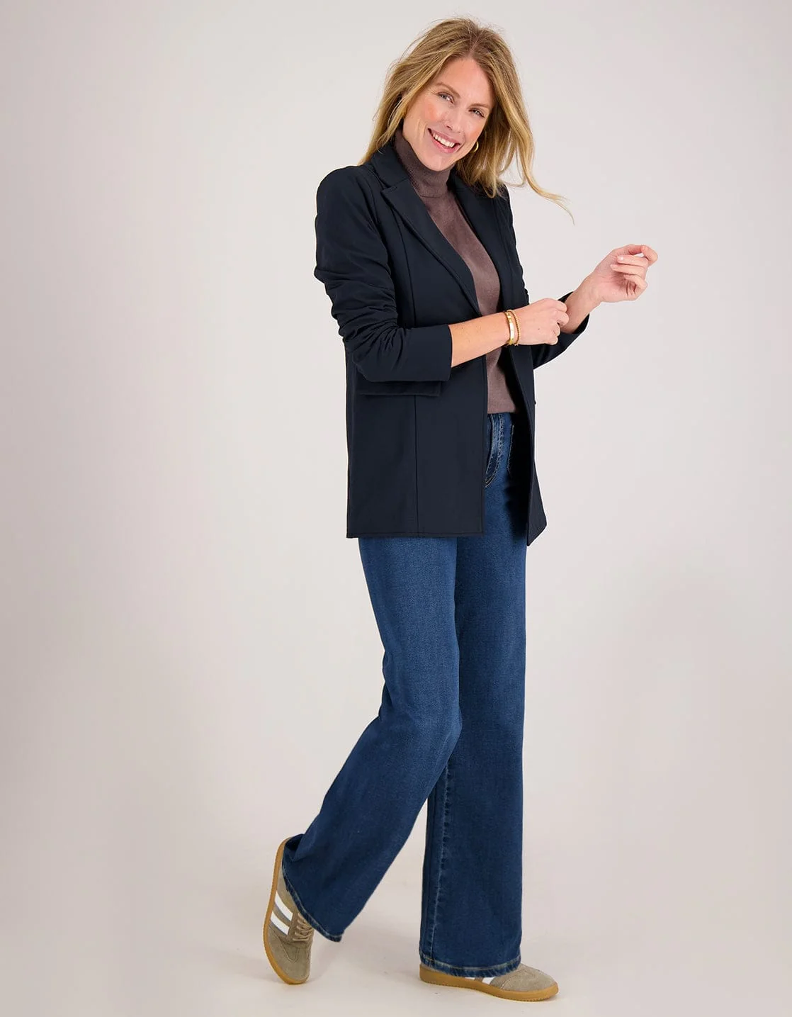 Blazer Straight Travel Brushed | Donkerblauw - Image 8