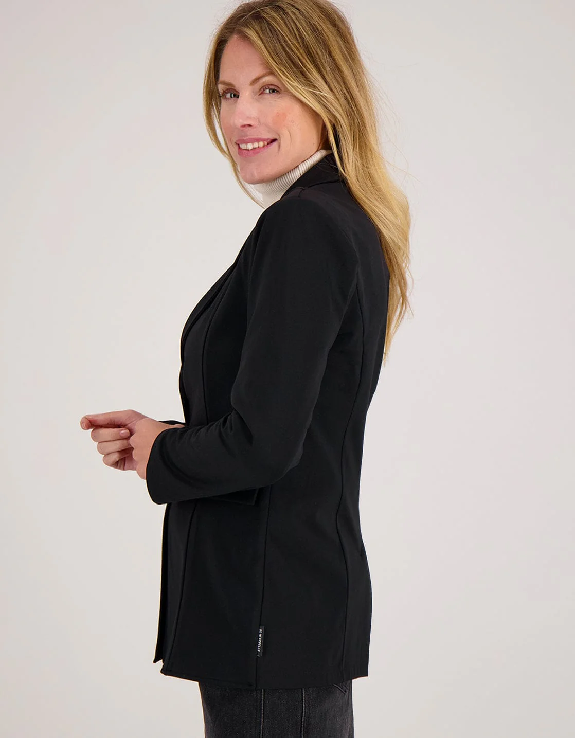 Blazer Straight Travel Brushed | Zwart - Image 5