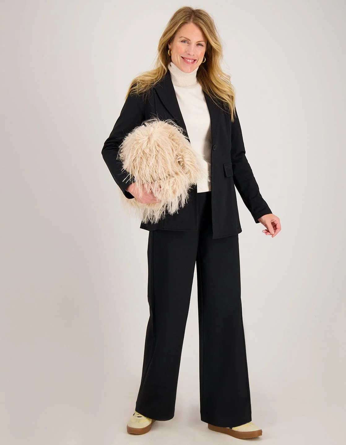 Blazer Straight Travel Brushed | Zwart - Image 8