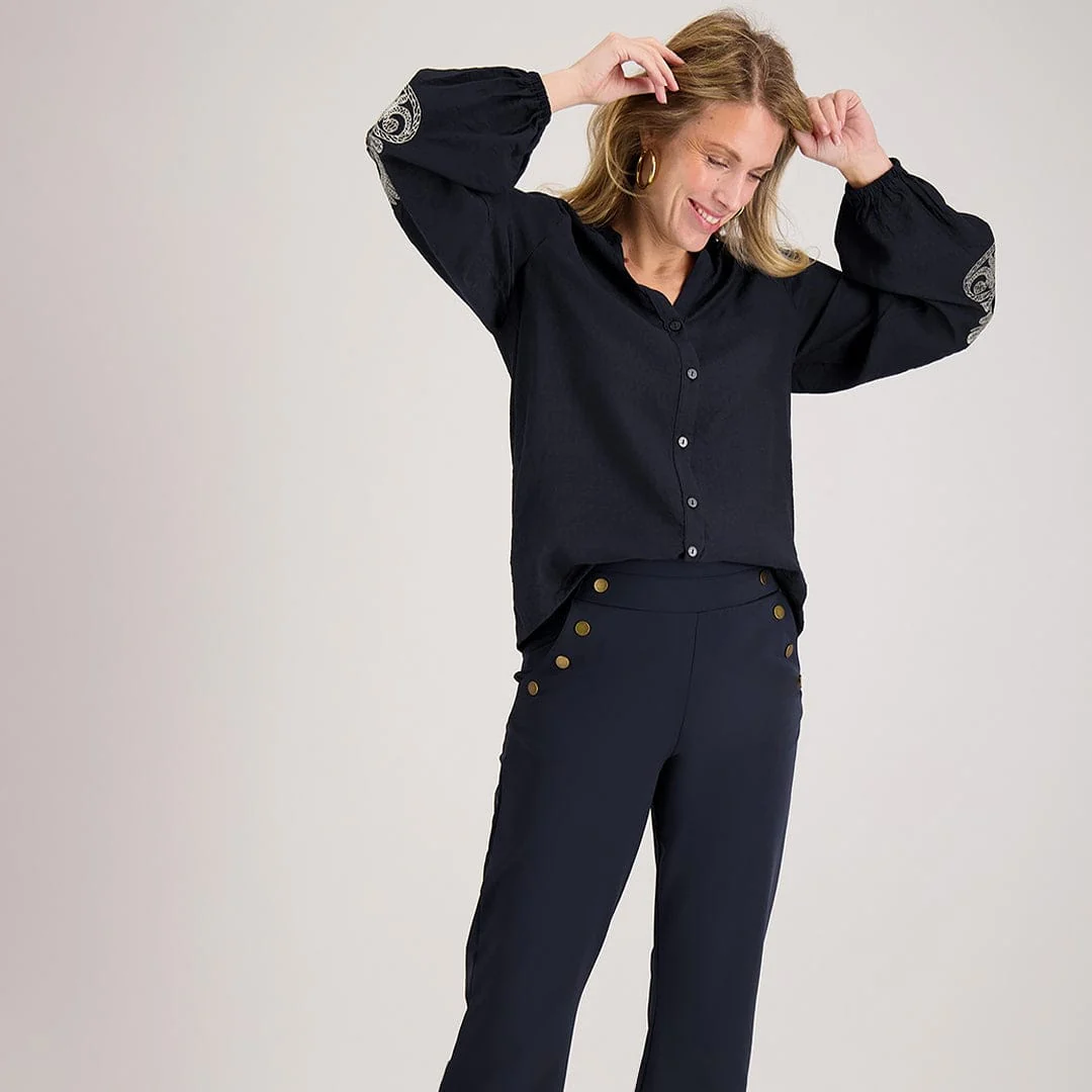 Blouse Bobby | Donkerblauw - Image 11