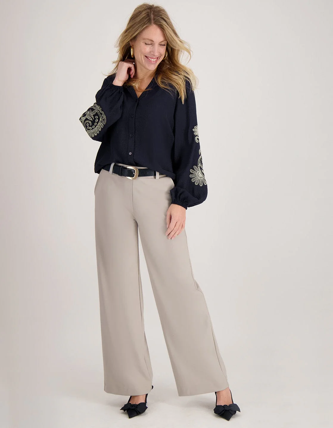 Blouse Bobby | Donkerblauw - Image 6