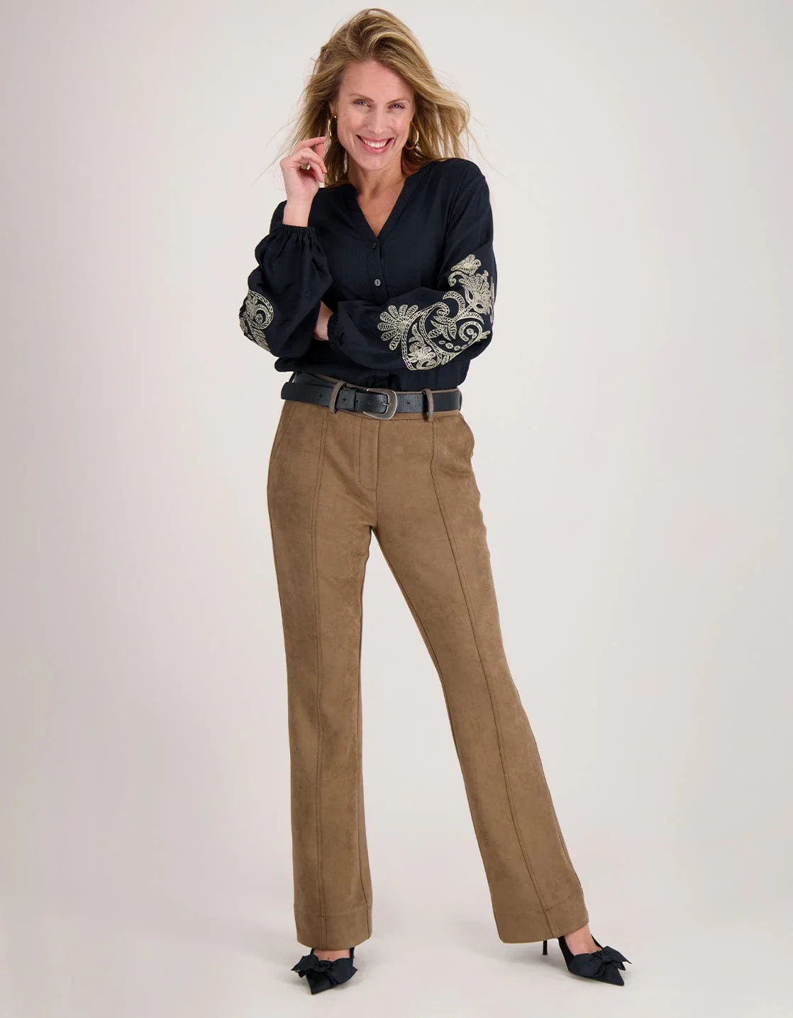 Blouse Bobby | Donkerblauw - Image 9