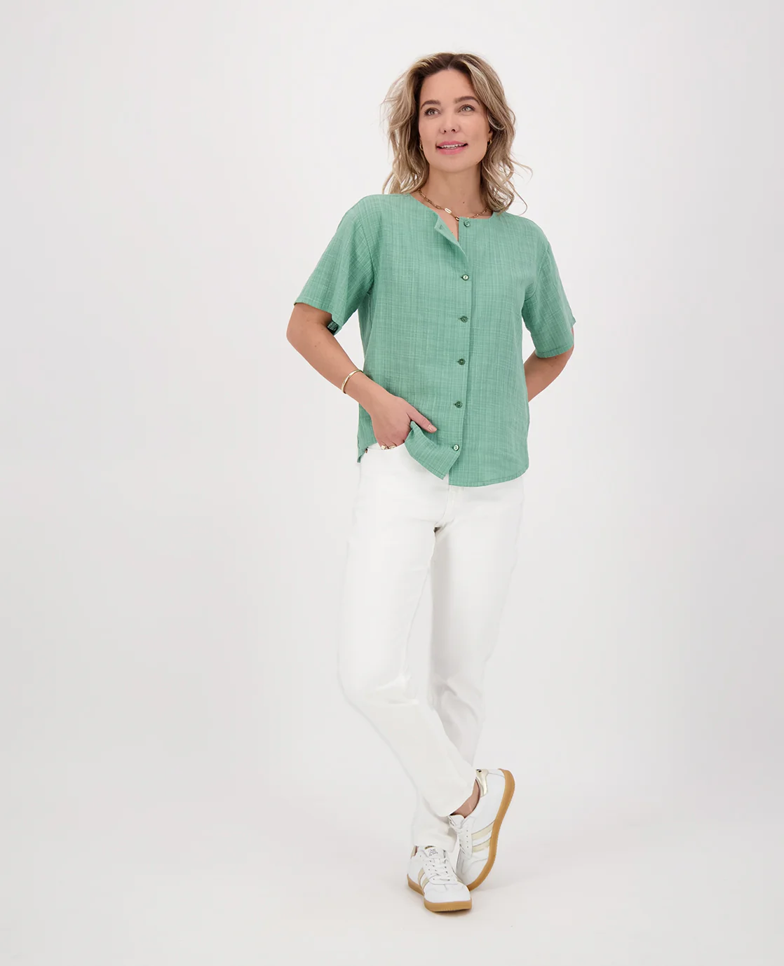Blouse Bowi | Soft Green - Image 4