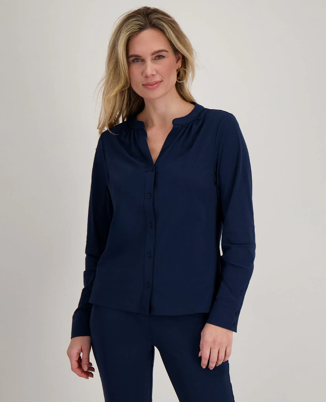 Blouse Evelien Travel + | Indigo Blue - Image 3