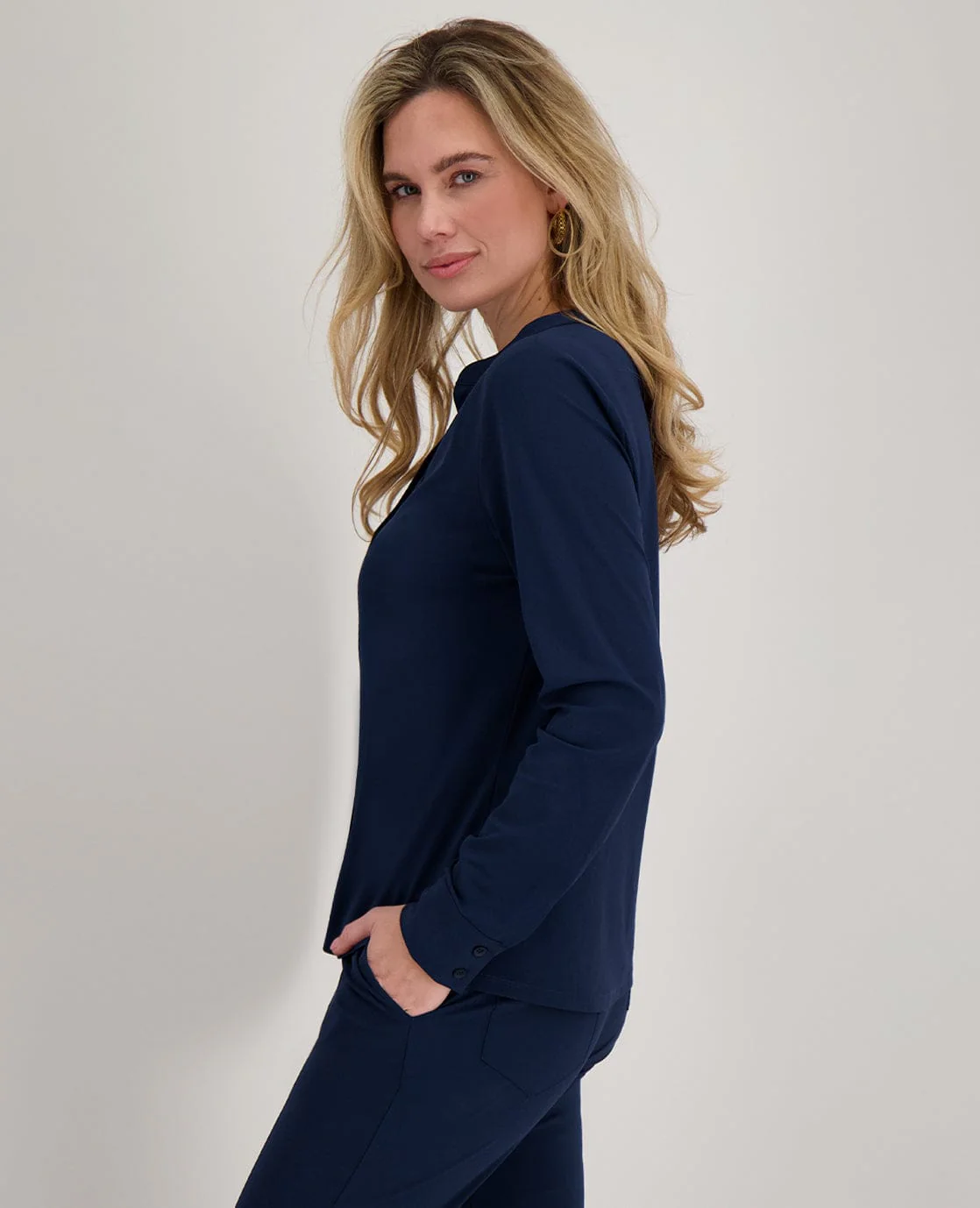 Blouse Evelien Travel + | Indigo Blue - Image 5