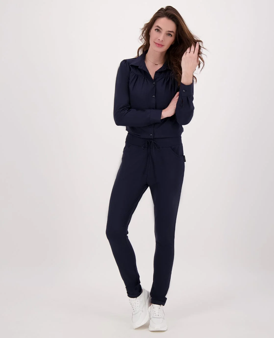 Blouse Joëlle Travel | Donkerblauw - Image 7