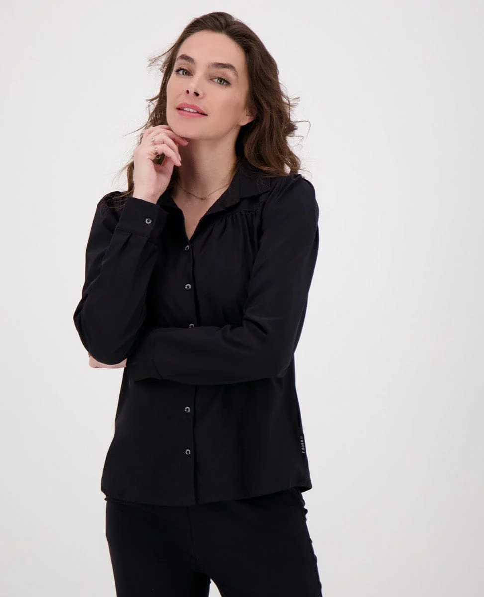 Blouse Joëlle Travel | Zwart - Image 4