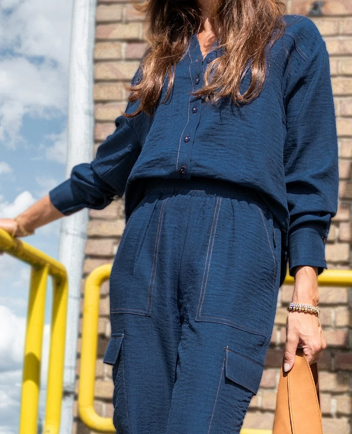 Blouse Olivia | Midnight Denim - Image 10