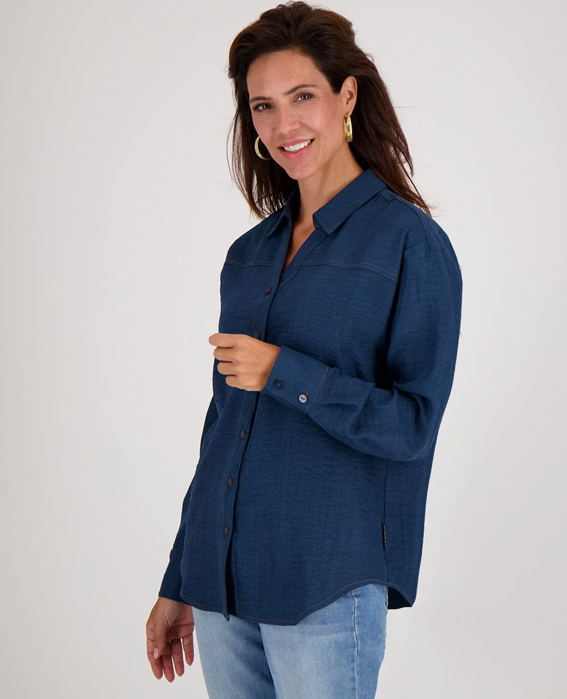Blouse Olivia | Midnight Denim - Image 5