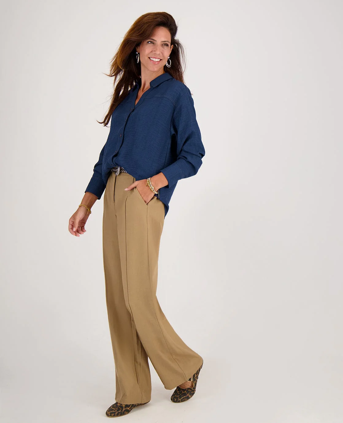 Blouse Olivia | Midnight Denim - Image 9