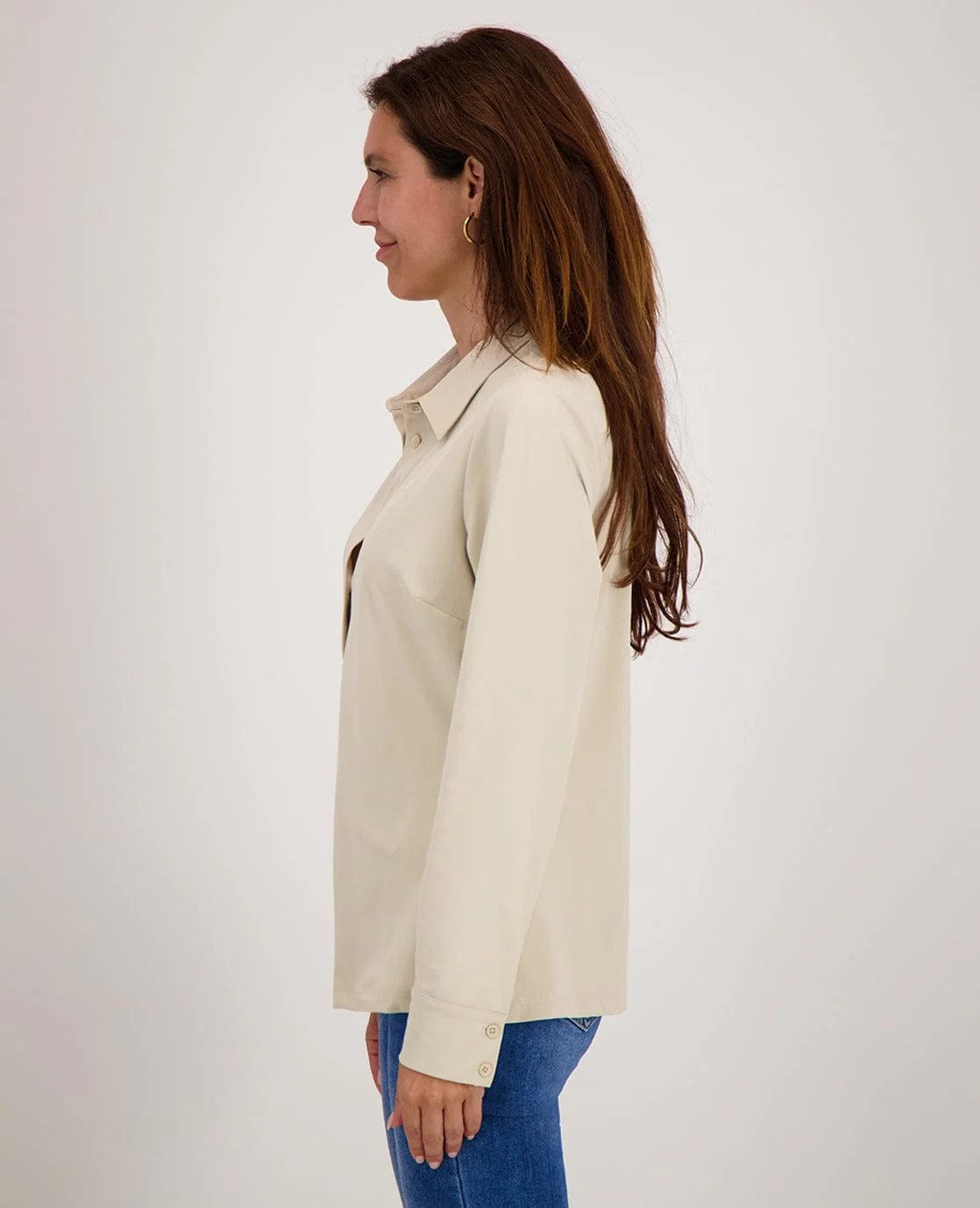 Blouse Perfecte Travel | Dark Greige - Image 4