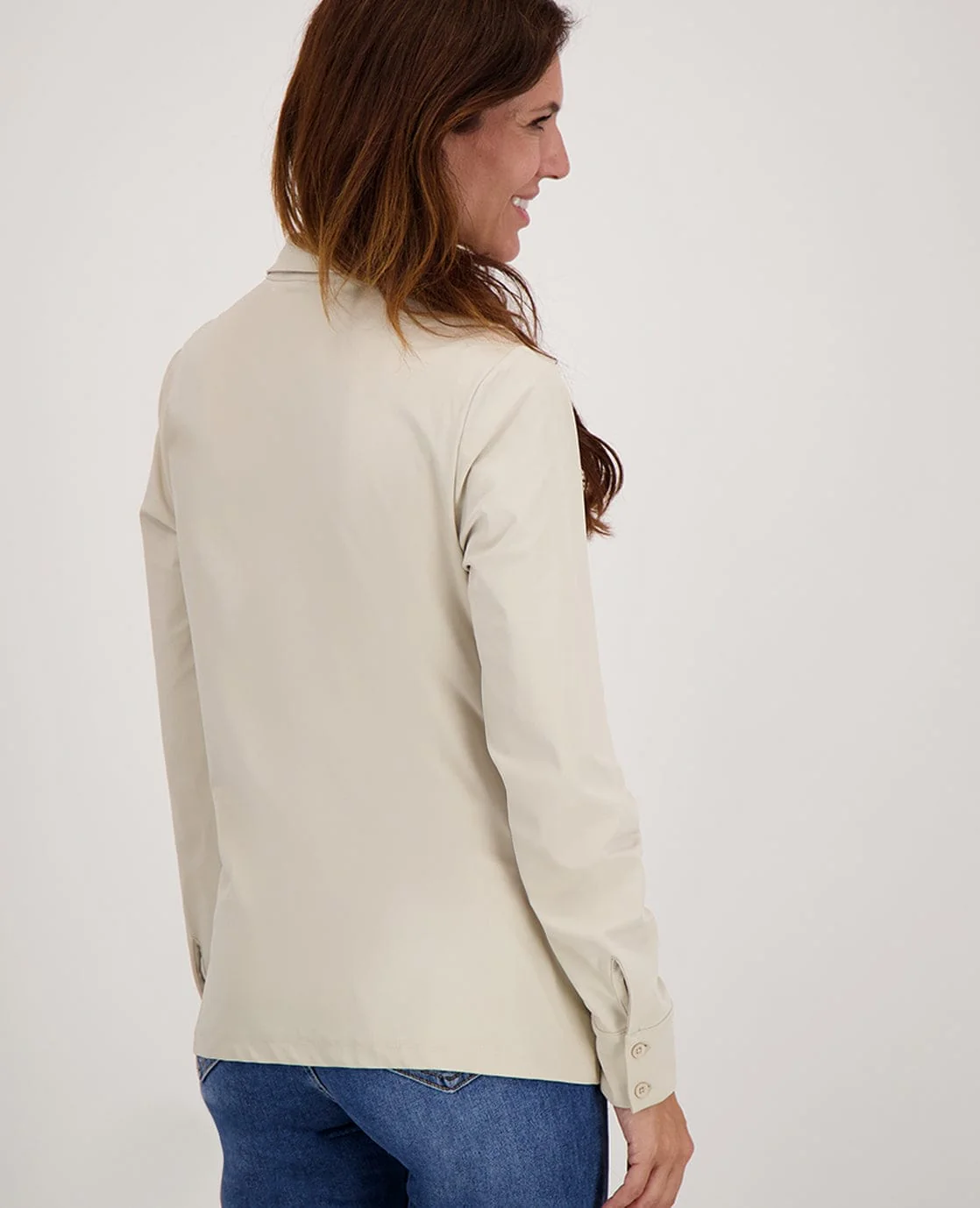 Blouse Perfecte Travel | Dark Greige - Image 5