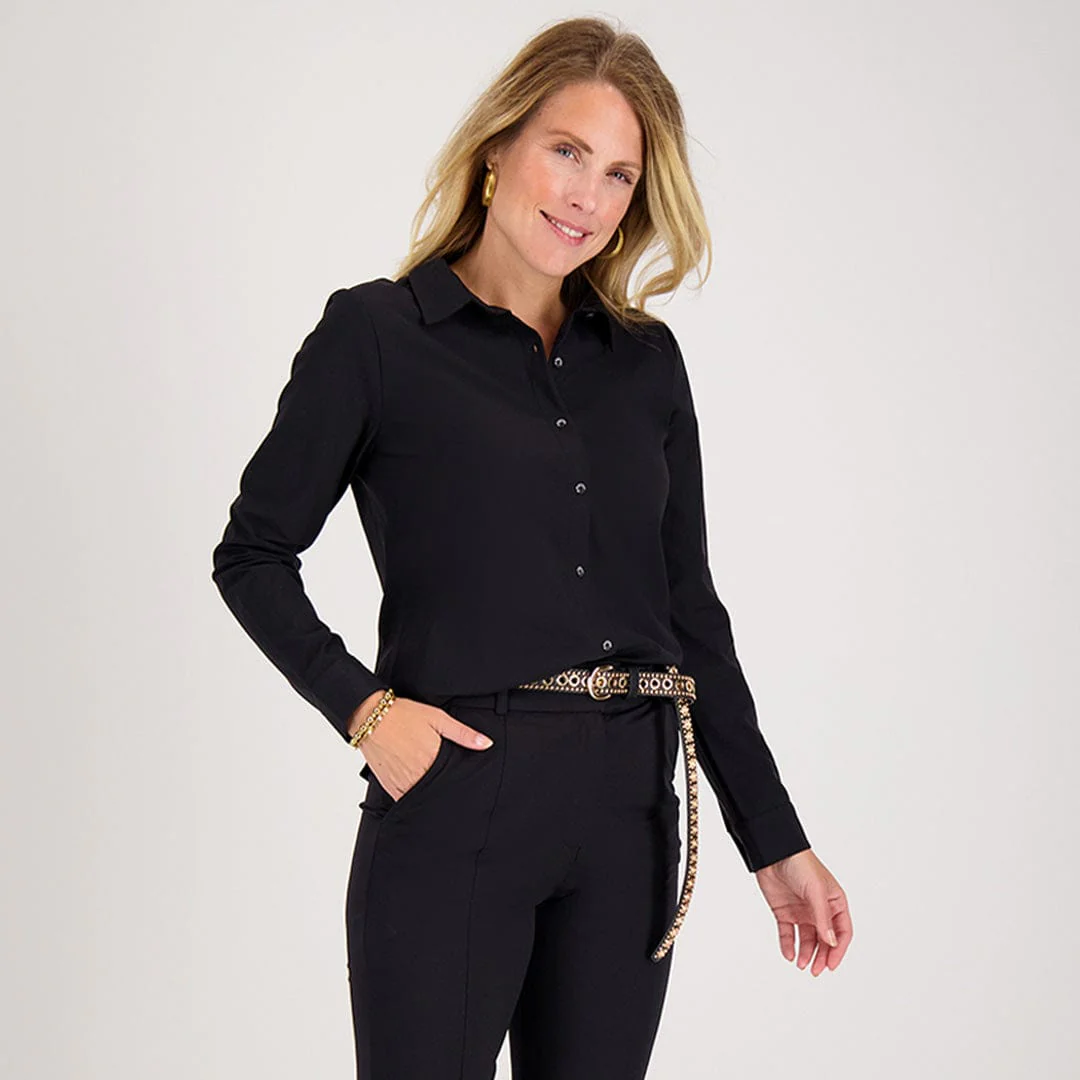 Blouse Perfecte Travel | Zwart - Image 9