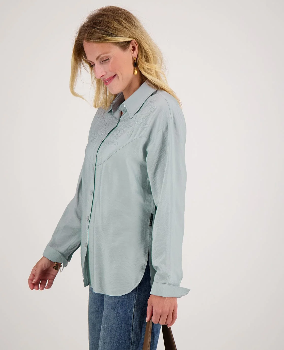 Blouse Sam | Soft Grey - Image 5