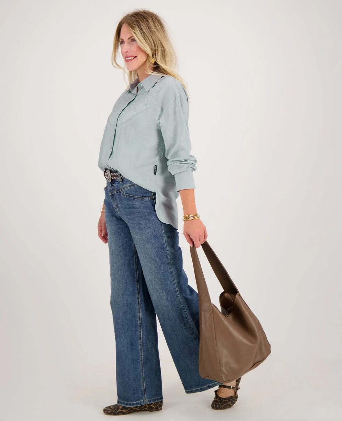 Blouse Sam | Soft Grey - Image 7