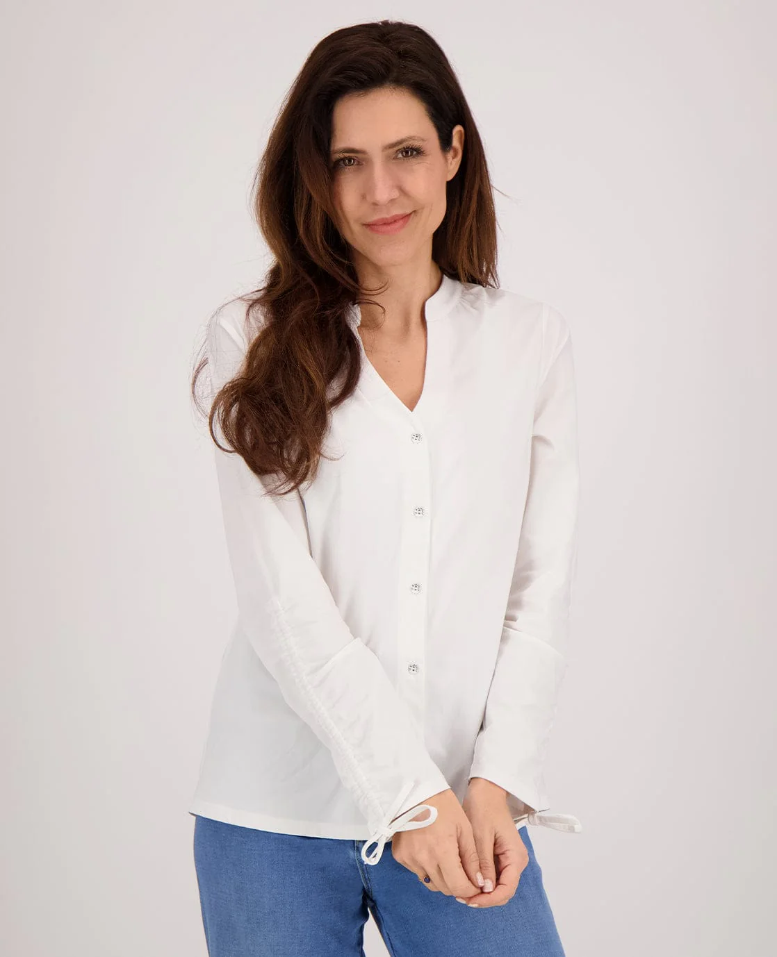 Blouse Serena Travel | Porselein wit - Image 8
