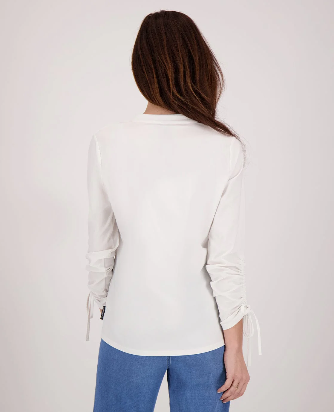 Blouse Serena Travel | Porselein wit - Image 9