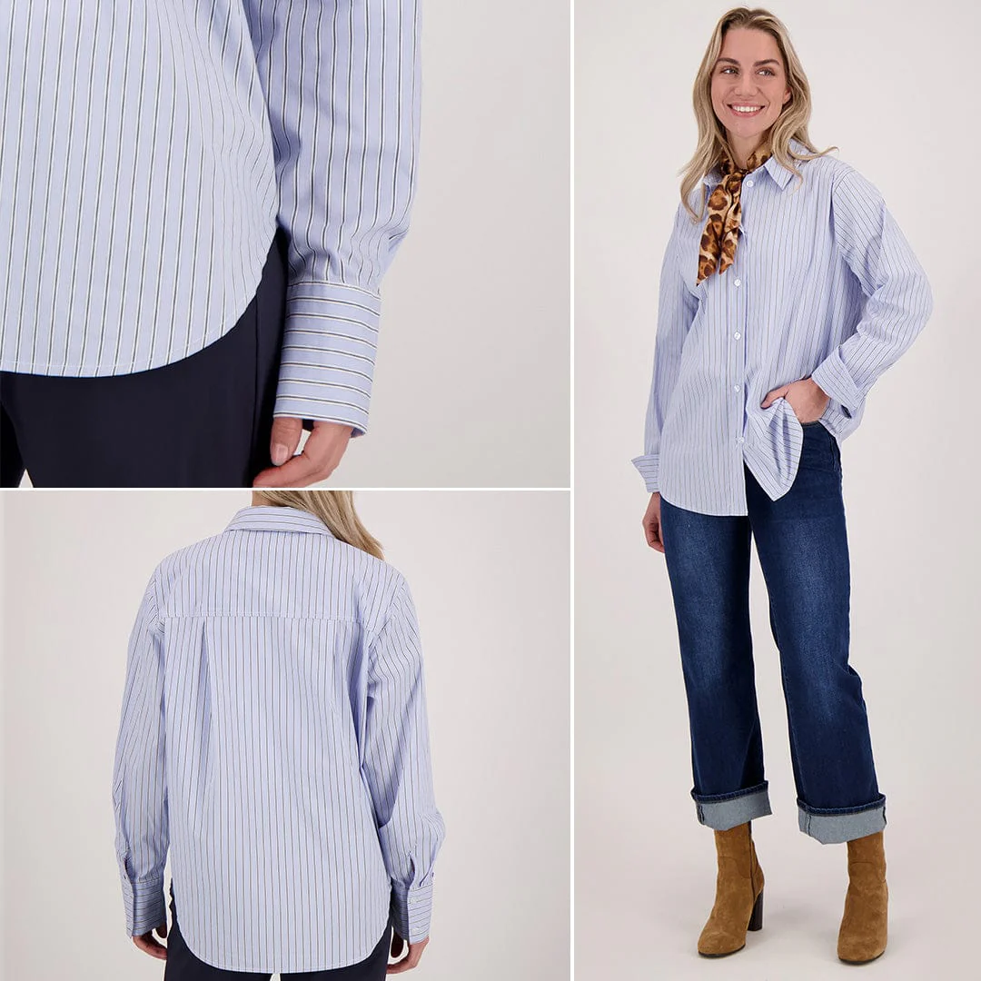 Blouse Sylah | Multicolor / Lichtblauw - Image 9
