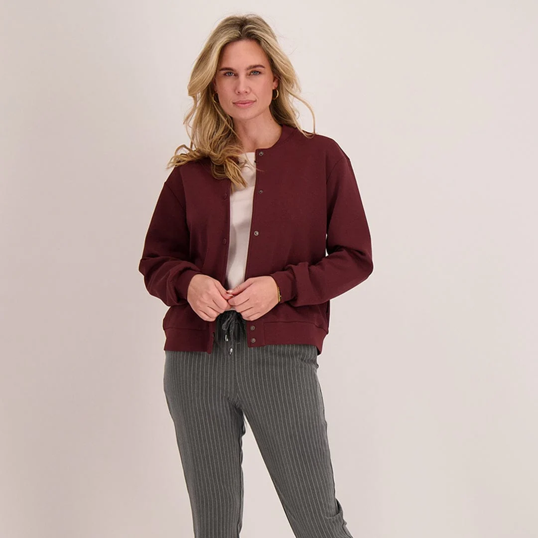 Bomber Veste | Dark Burgundy - Image 12