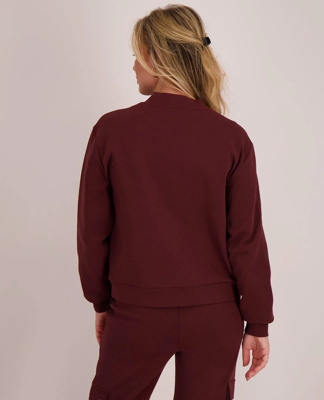 Bomber Veste | Dark Burgundy - Image 6