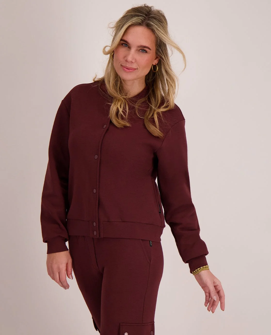 Bomber Veste | Dark Burgundy - Image 7