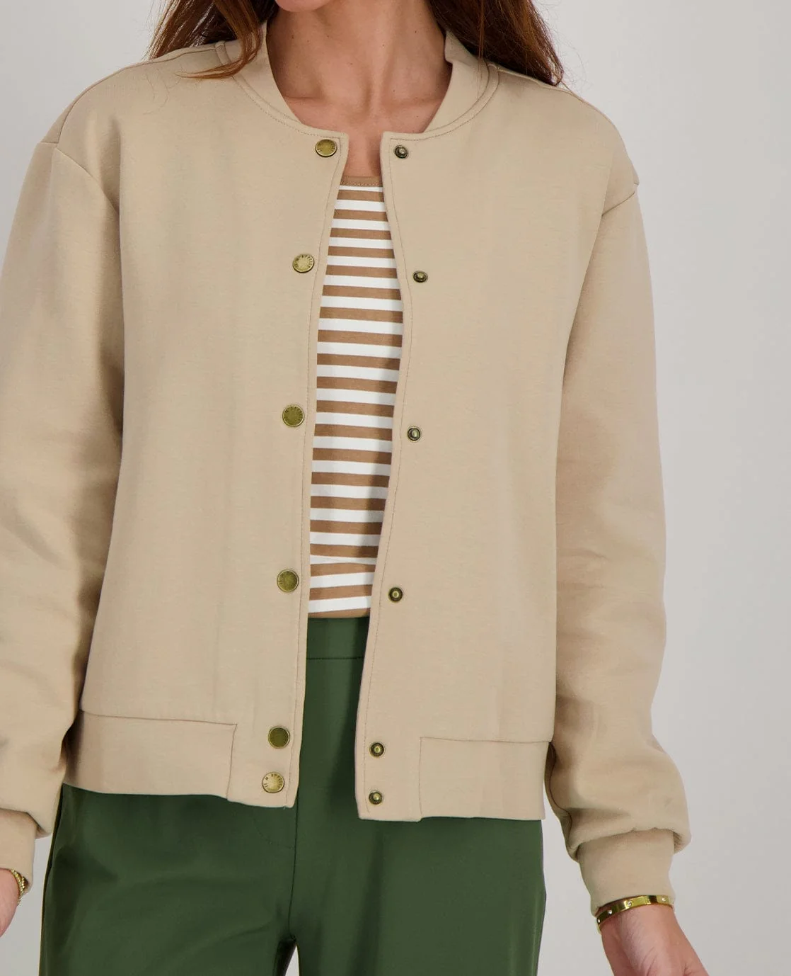 Bomber Veste | Sand - Image 4
