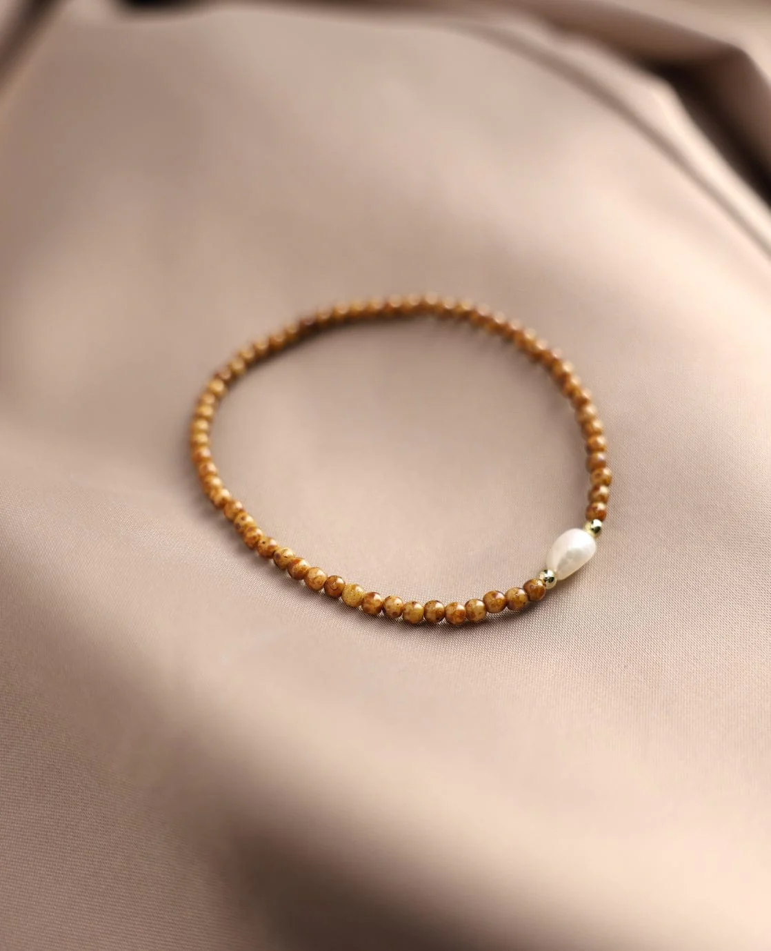 Bracelet Pearl | Hazelnut Brown