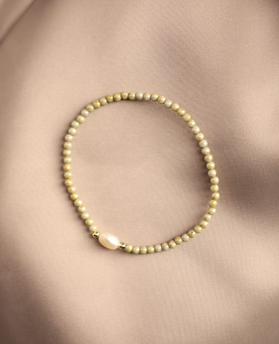 Bracelet Pearl | Light Olive