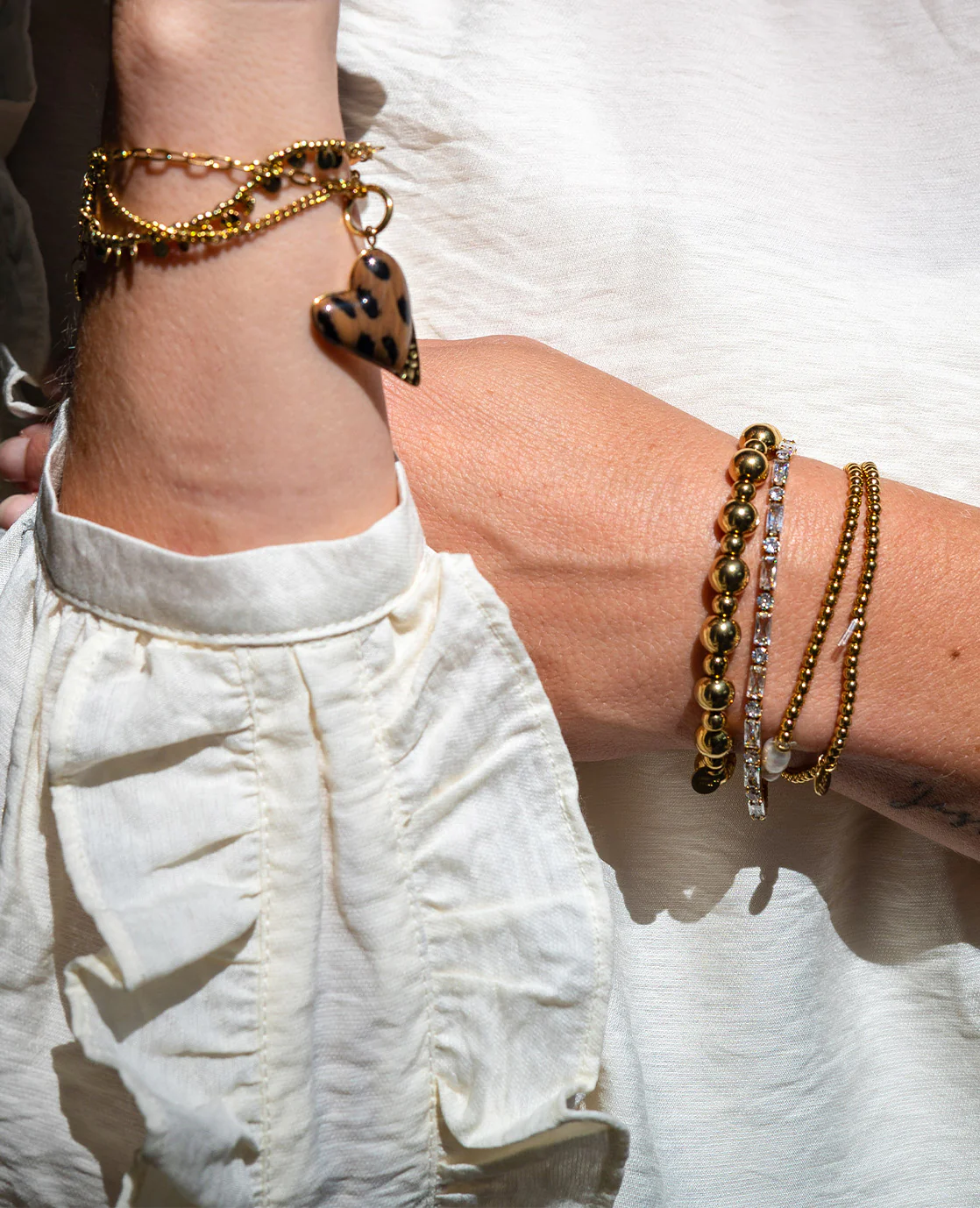 Bracelet Pearls | Goud - Image 3