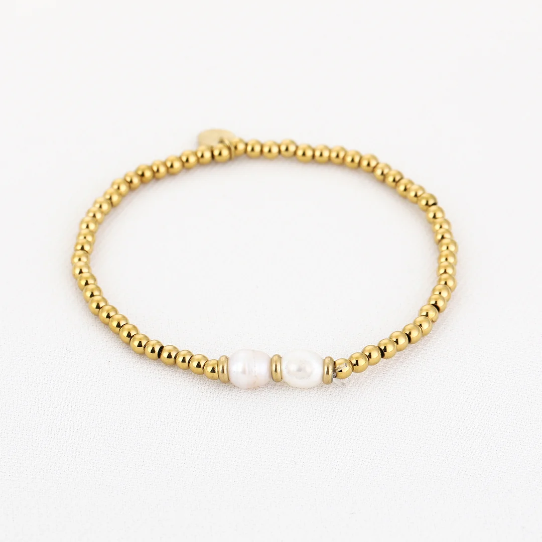 Bracelet Pearls | Goud - Image 4