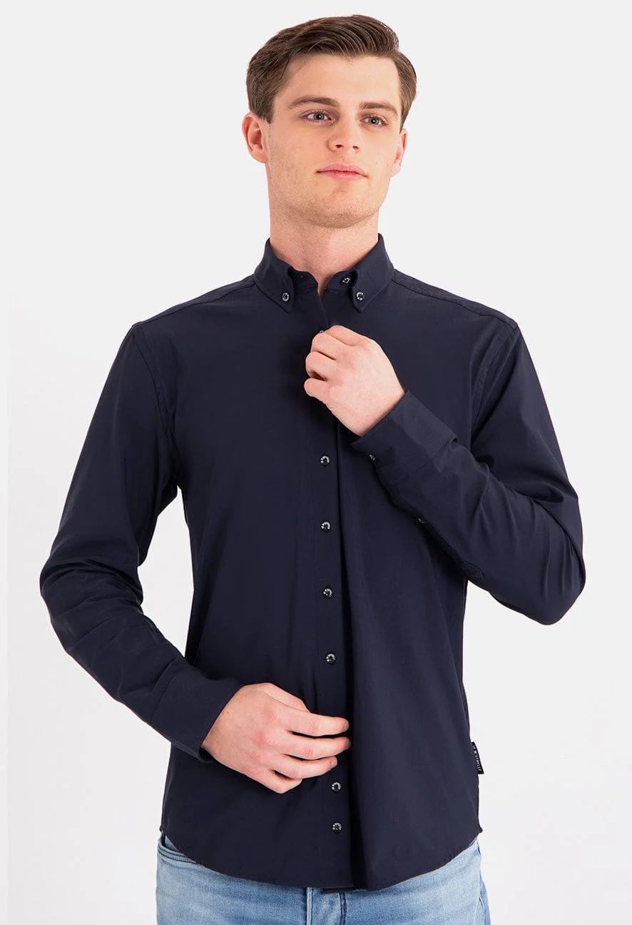 Button Down Shirt Homme Travel | Donkerblauw - Image 7