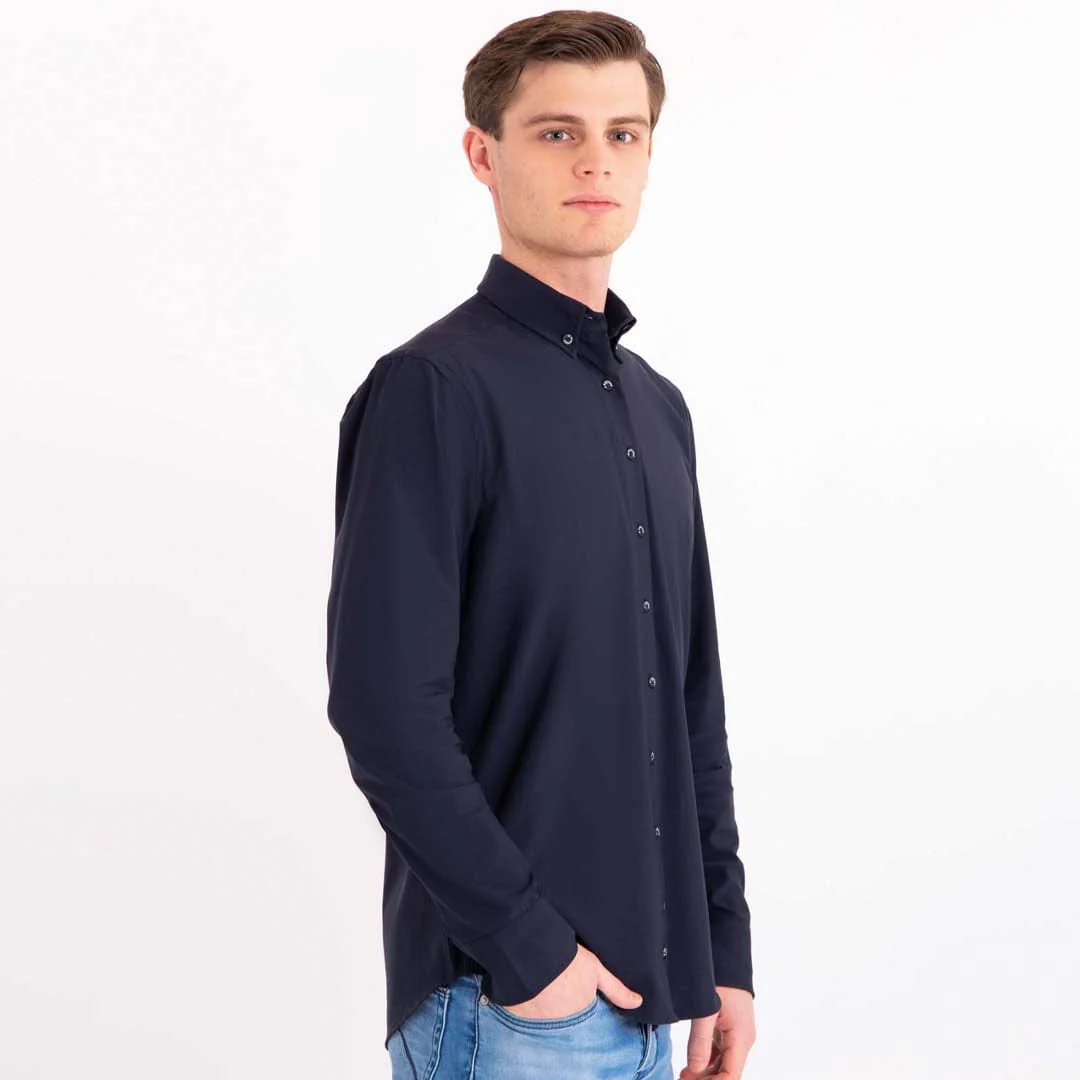 Button Down Shirt Homme Travel | Donkerblauw - Image 8