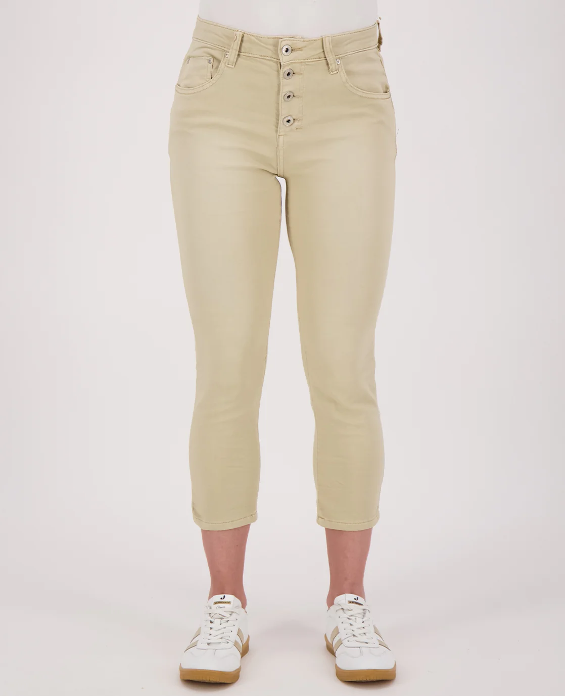 Capri Jogg Denim | Sand - Image 3