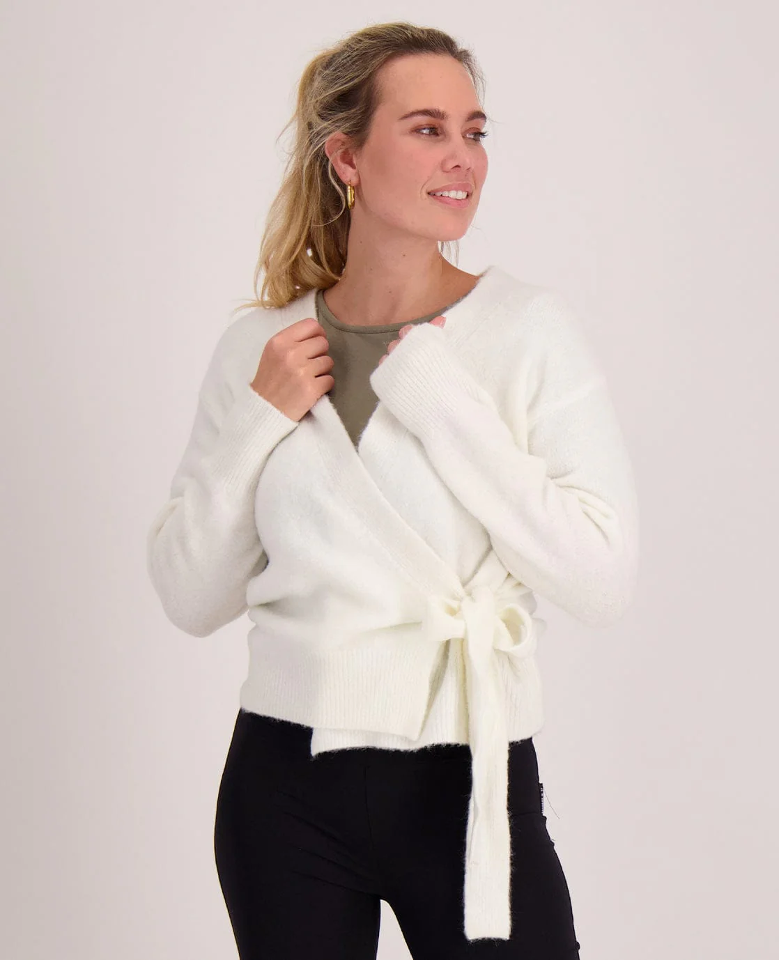 Cardigan Wrapped | Ecru