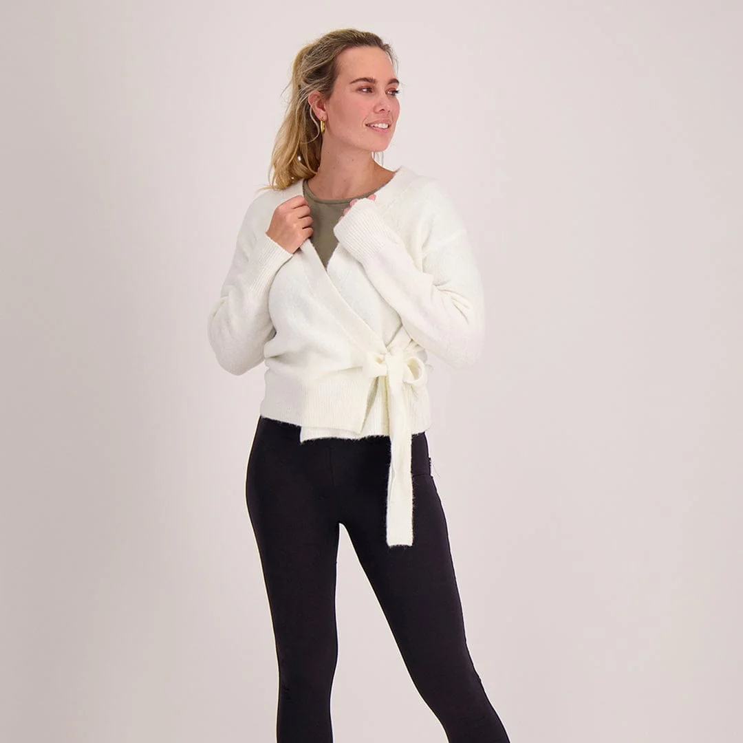 Cardigan Wrapped | Ecru - Image 6