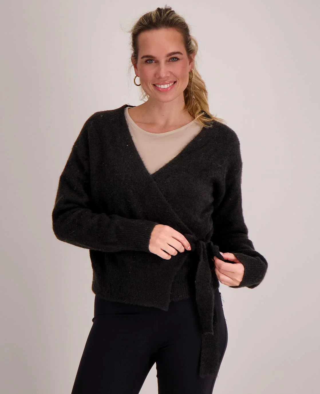 Cardigan Wrapped | Zwart