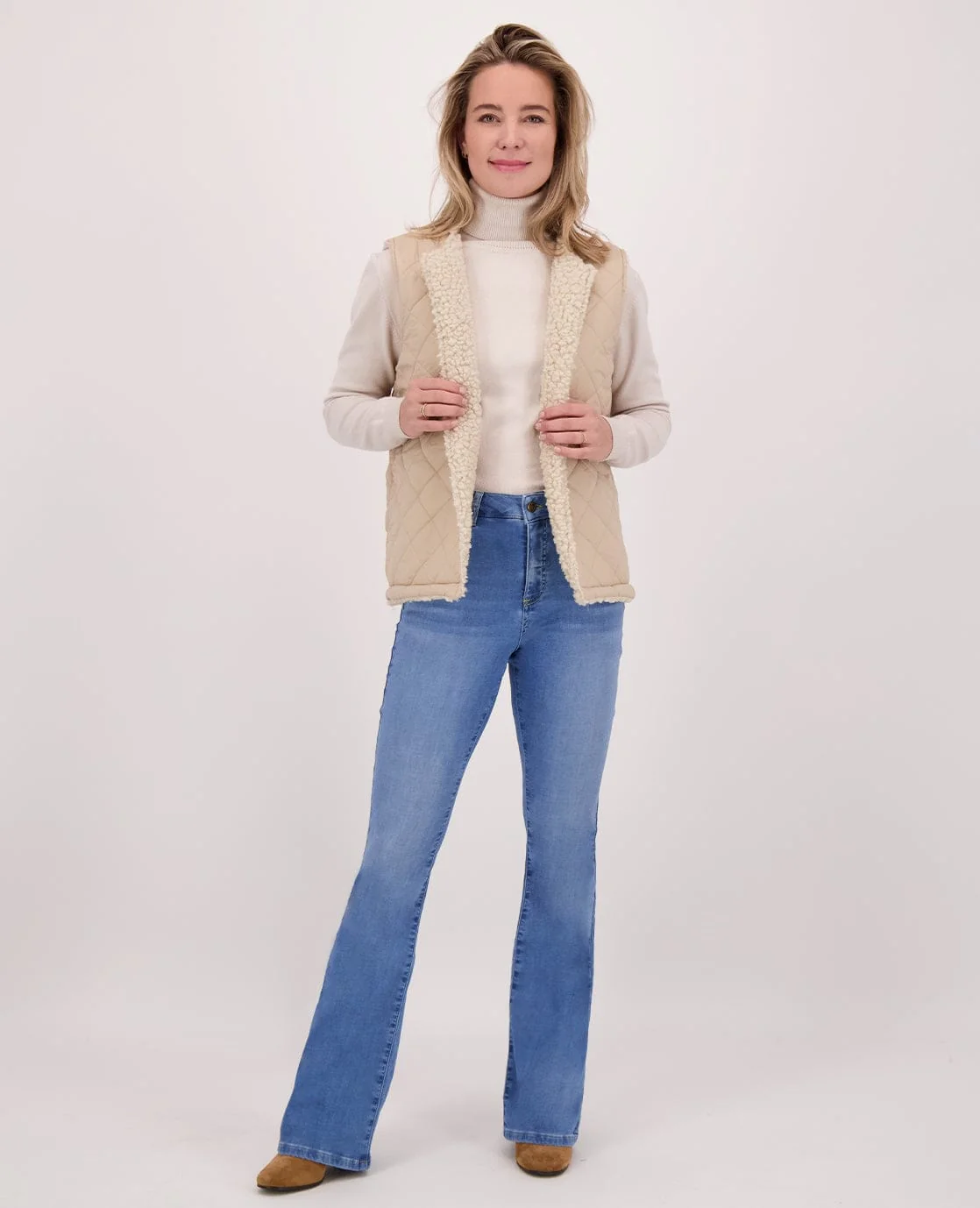Gilet Teddy Reversible | Ecru - Image 6