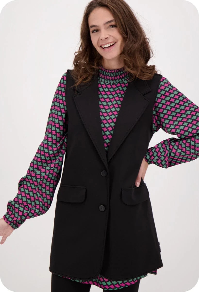 Gilet Travel Brushed | Zwart