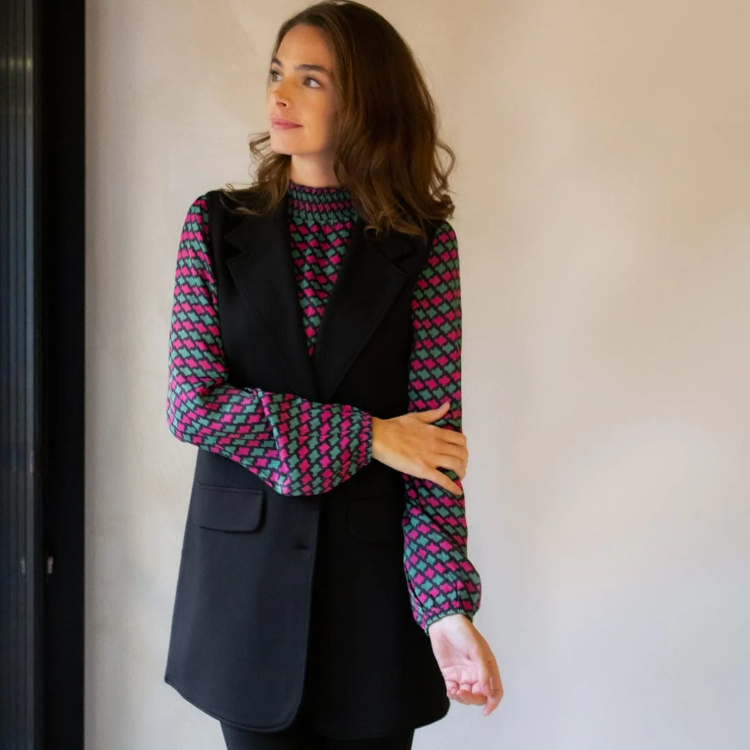 Gilet Travel Brushed | Zwart - Image 2